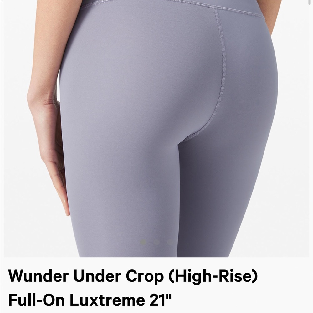 Lululemon Wunder Under High-Rise Crop 21" - Purple/Grey